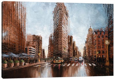 Flatiron N2, New York City Canvas Art Print - Elisa Chupik