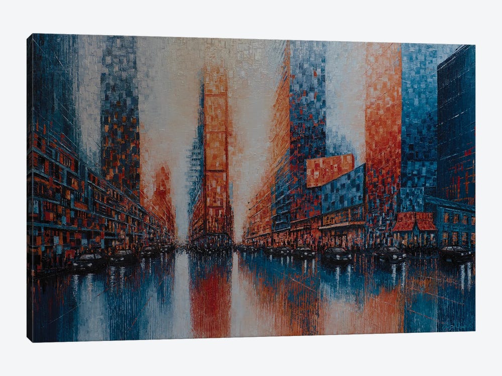 Times Square N4 by Elisa Chupik 1-piece Canvas Artwork