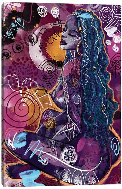 Tahiya Canvas Art Print - #BlackGirlMagic