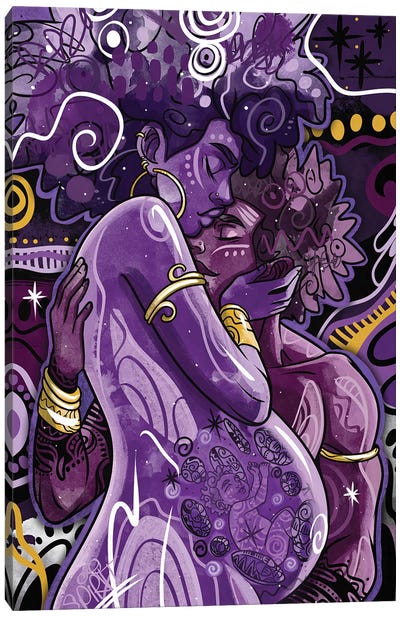 Divine Protection Canvas Art Print - Afrofuturism