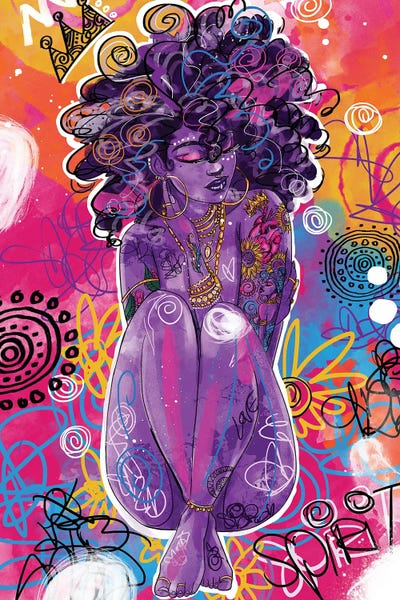 Large Art for Bathroom - Canvas Prints: Nomusa by Justin Copeland