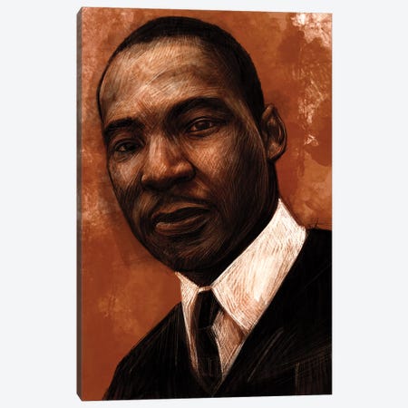 MLK JR Canvas Print #CPN12} by Christian Paniagua Art Print