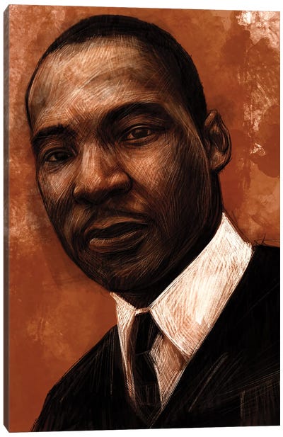 MLK JR Canvas Art Print - Martin Luther King Jr.