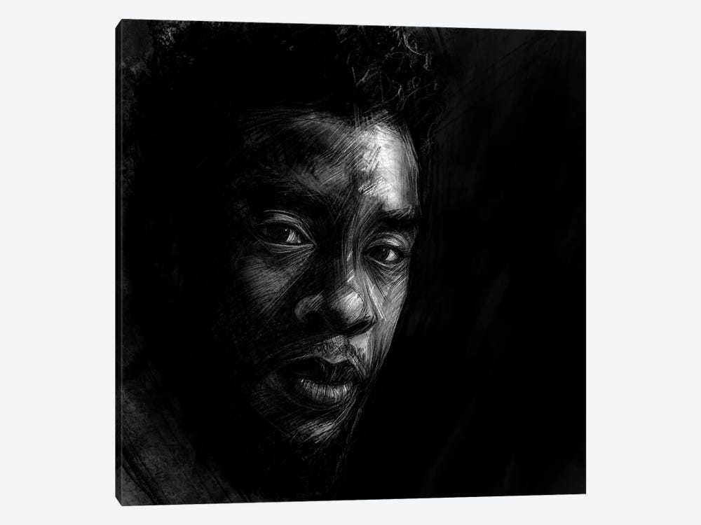 Chadwick Boseman by Christian Paniagua 1-piece Canvas Print