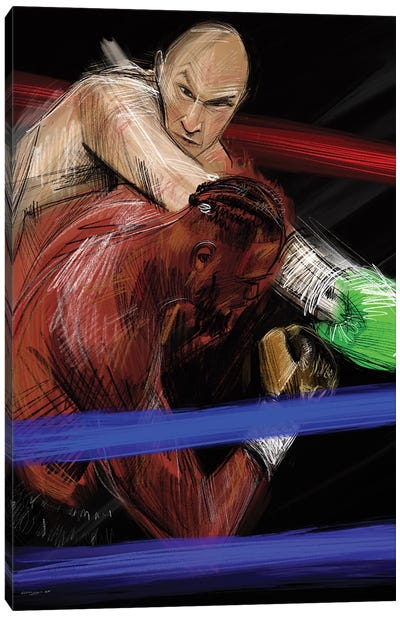 Tyson Fury Canvas Art Print - Boxing Art