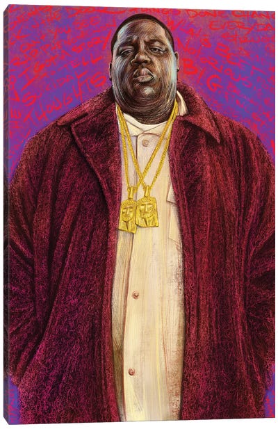 The Notorious BIG Canvas Art Print - Rap & Hip-Hop Art