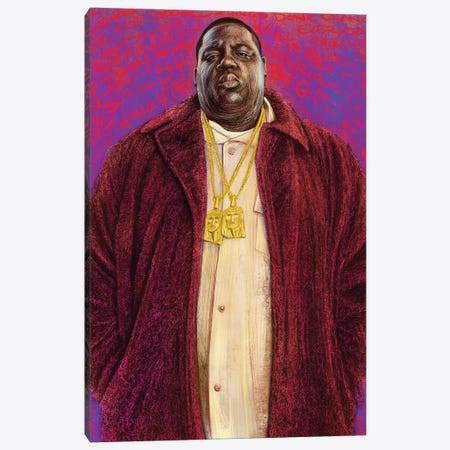 The Notorious BIG Canvas Print #CPN1} by Christian Paniagua Art Print