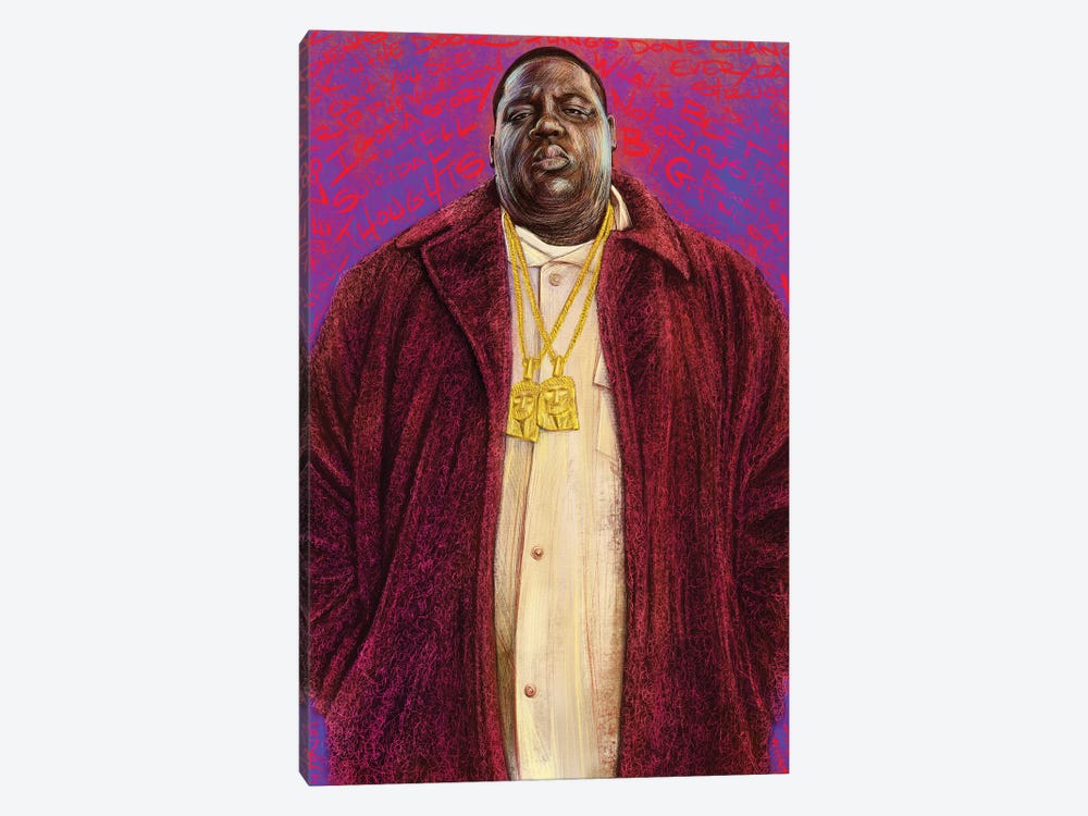 The Notorious BIG by Christian Paniagua 1-piece Canvas Art Print