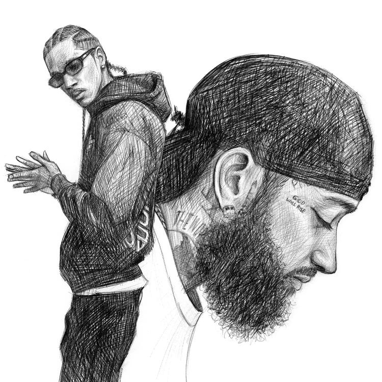 Nipsey Hussle by Christian Paniagua wall art