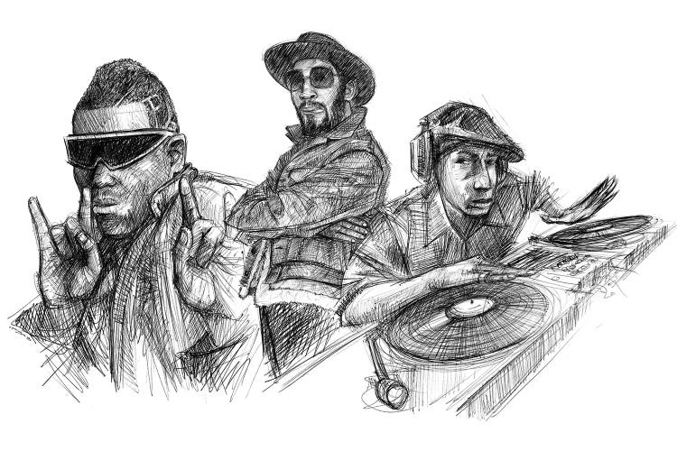 Hip Hop Founders by Christian Paniagua wall art