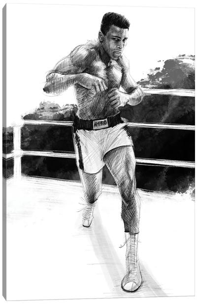 Muhammad Ali Canvas Art Print - Athlete & Coach Art