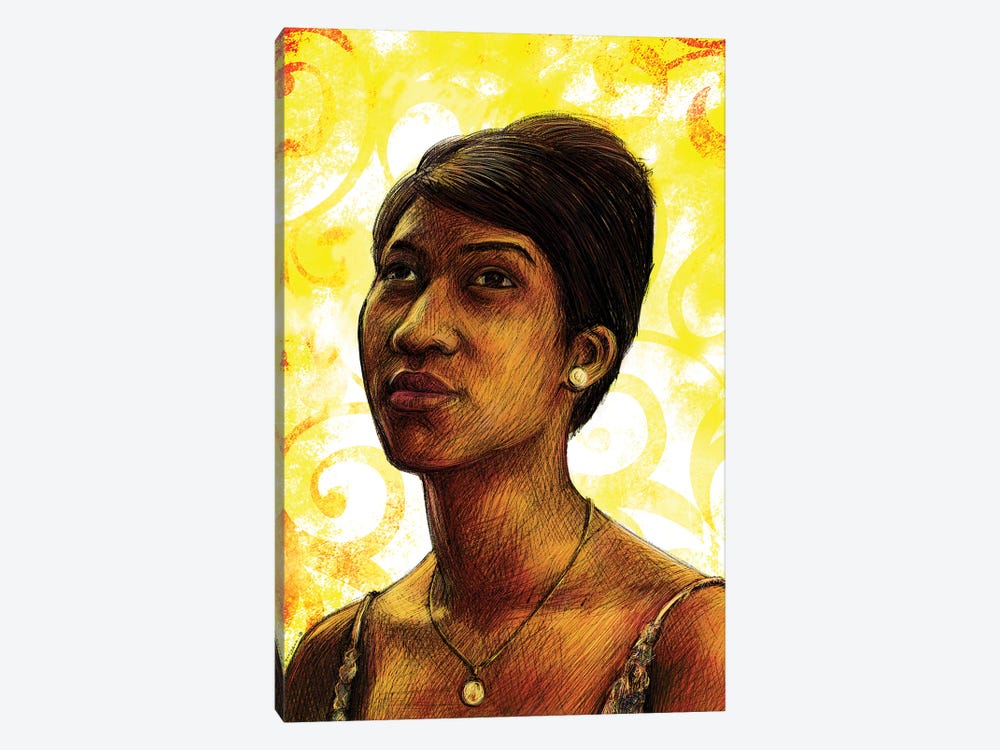 Aretha Franklin by Christian Paniagua 1-piece Canvas Artwork
