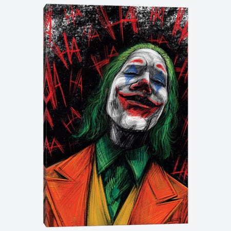 The Joker Canvas Print #CPN36} by Christian Paniagua Canvas Wall Art