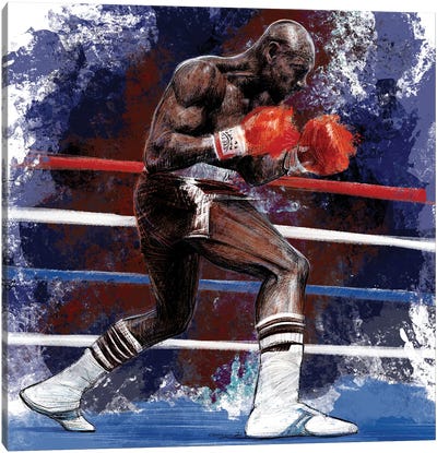 Marvelous Marvin Hagler Canvas Art Print - Boxing Art