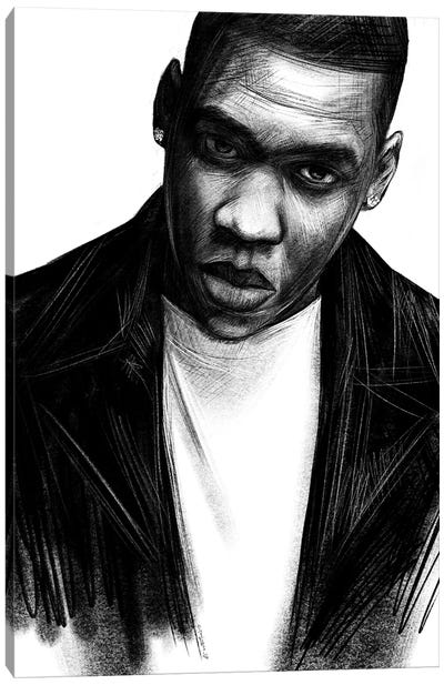 Jay Z Canvas Art Print - Christian Paniagua