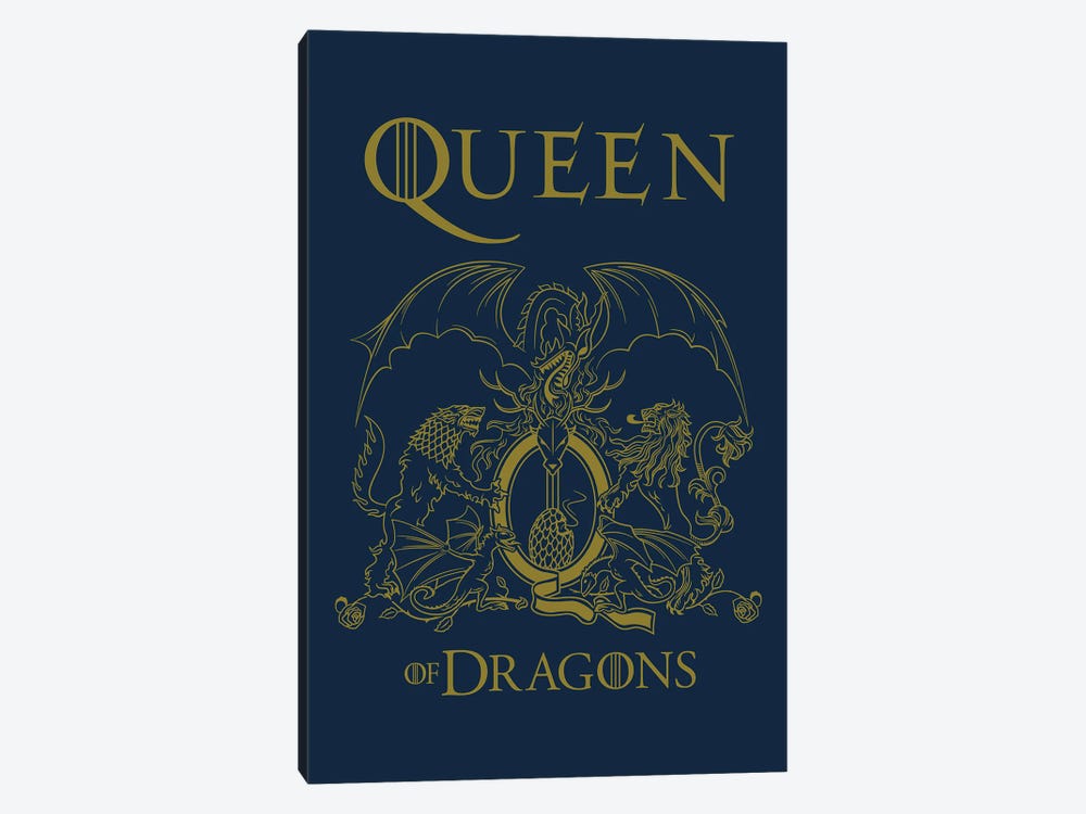 Queen Of Dragons by CappO 1-piece Canvas Art Print