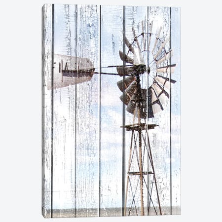 White Washed Windmill Canvas Print #CPP12} by Anna Coppel Canvas Art Print