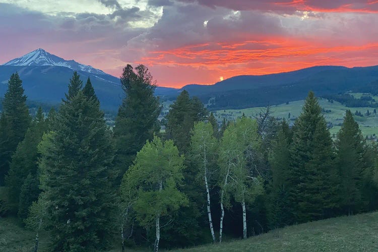 Sunset View From The Cabin