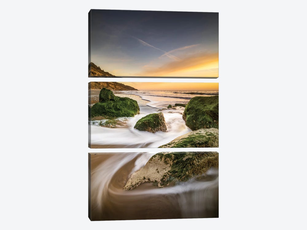 Whitecliff Bay Sunrise by Chad Powell 3-piece Canvas Print
