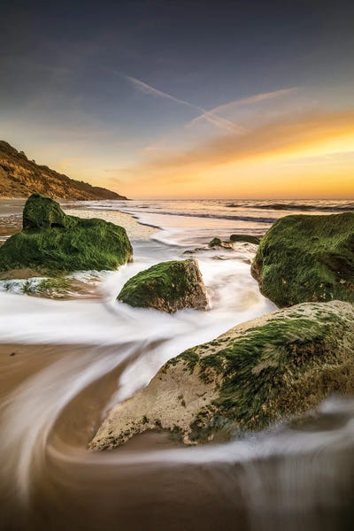 Chad Powell: Whitecliff Bay Sunrise by Chad Powell