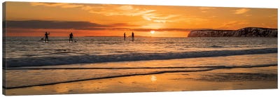 Compton Bay Paddleboarders Canvas Art Print - Chad Powell