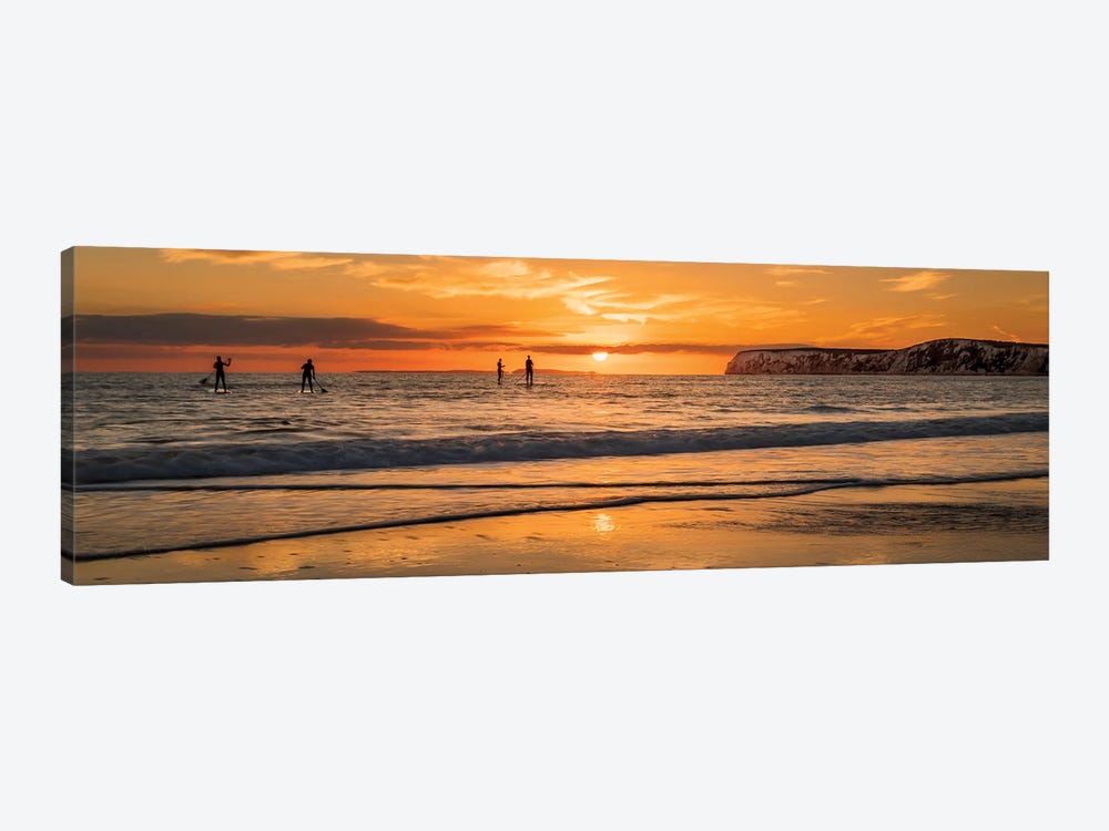 Compton Bay Paddleboarders by Chad Powell 1-piece Art Print