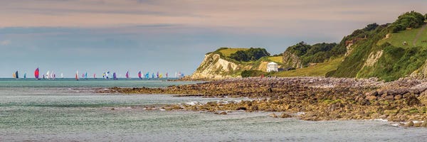 Chad Powell: Ventnor Coastline During Round The Island Race by Chad Powell
