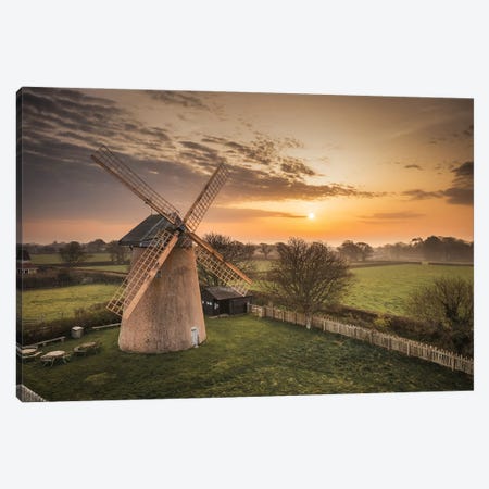 Bembridge Windmill Sunrise Canvas Print #CPW21} by Chad Powell Art Print