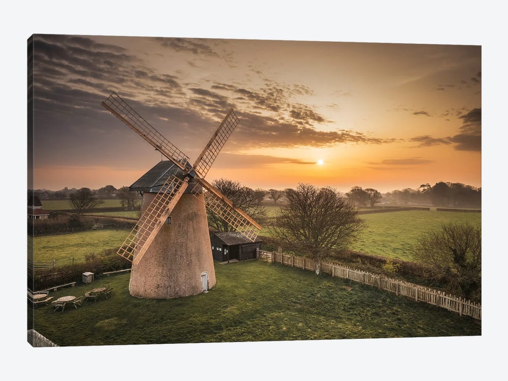 Bembridge Windmill Sunrise by Chad Powell 1-piece Canvas Art