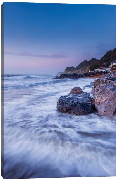 Pastel Colours Of Steephill Cove Canvas Art Print