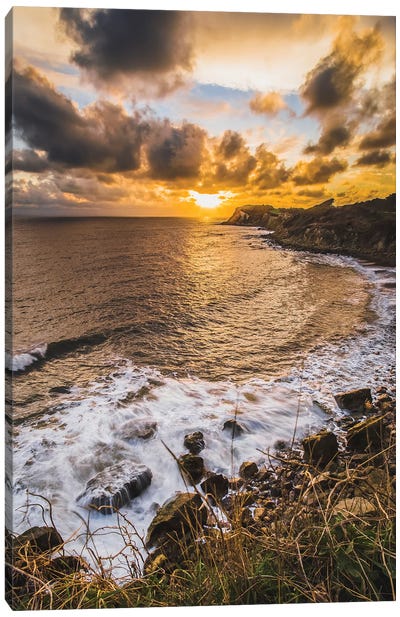 Sunset At Mount Bay Canvas Art Print - Chad Powell