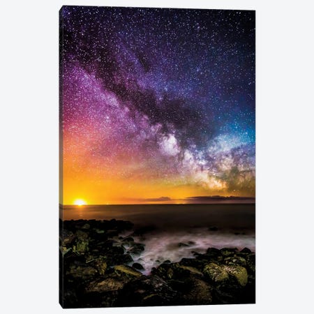 Colours Of The Milky Way - Steephill Cove Canvas Print #CPW45} by Chad Powell Canvas Art