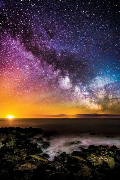 Chad Powell: Colours Of The Milky Way - Steephill Cove by Chad Powell