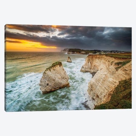 Sunset From The Cliffs Of Freshwater Bay Canvas Print #CPW46} by Chad Powell Canvas Wall Art