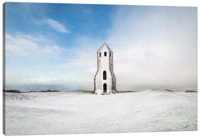 St Catherine's Oratory In The Snow Canvas Art Print