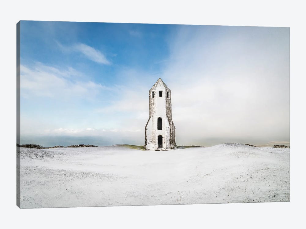 St Catherine's Oratory In The Snow by Chad Powell 1-piece Art Print