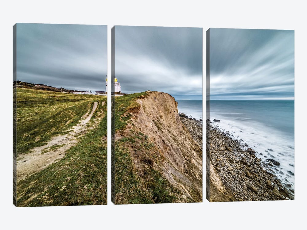 St Catherine's Lighthouse by Chad Powell 3-piece Canvas Artwork