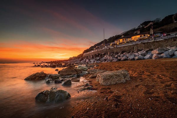 Chad Powell: Ventnor Bay The Spyglass Inn by Chad Powell