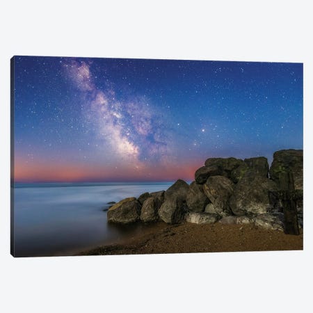 The Milky Way During Astronomical Twilight Canvas Print #CPW55} by Chad Powell Canvas Art Print