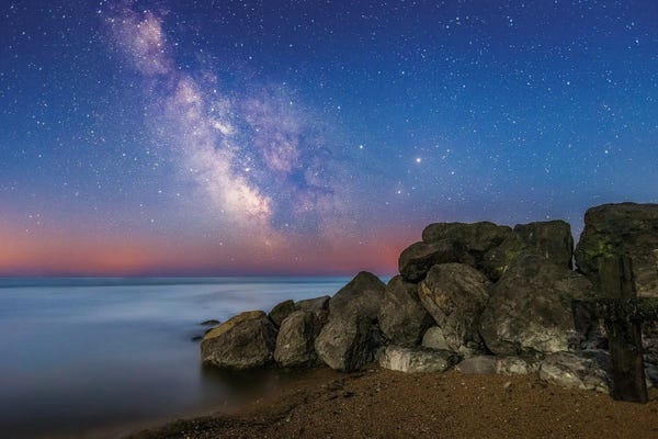 Chad Powell: The Milky Way During Astronomical Twilight by Chad Powell