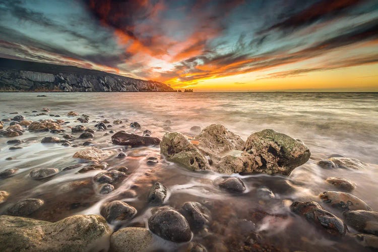 Sunset At Alum Bay The Needles by Chad Powell wall art