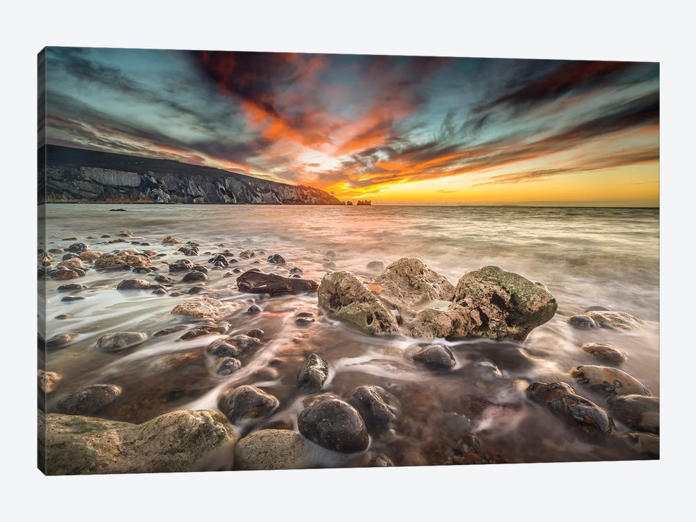 Sunset At Alum Bay The Needles by Chad Powell 1-piece Canvas Wall Art