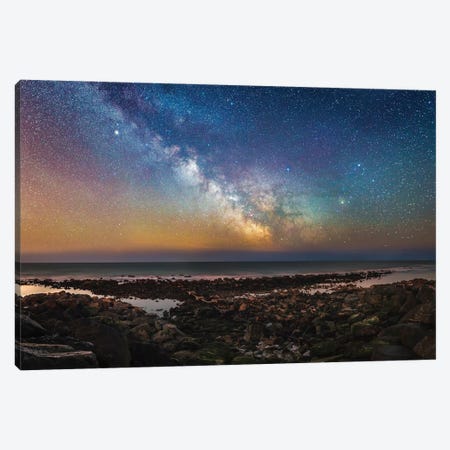 The Milky Way Core From Steephill Cove Canvas Print #CPW61} by Chad Powell Canvas Print