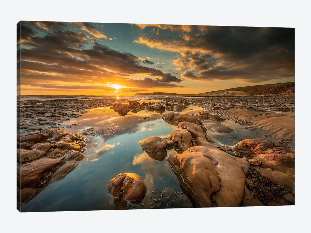 Compton Bay Sunset by Chad Powell 1-piece Canvas Art Print