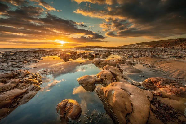 Chad Powell: Compton Bay Sunset by Chad Powell