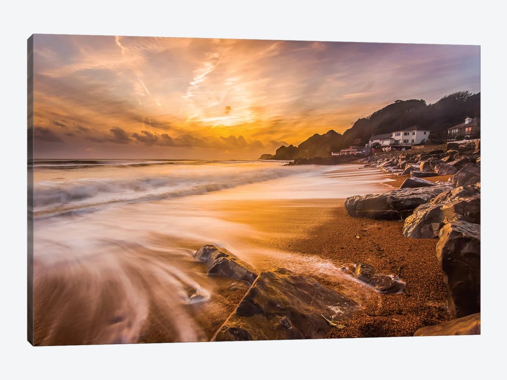 Steephill Cove Sunset by Chad Powell 1-piece Canvas Artwork