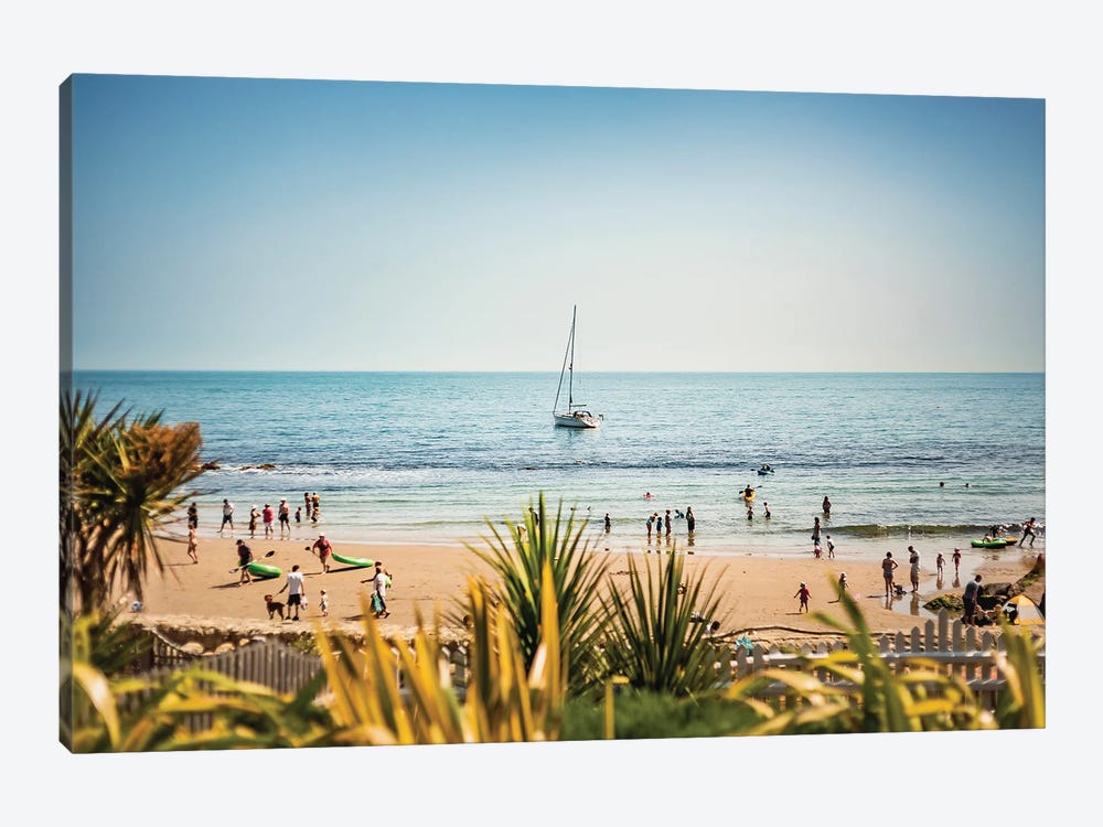 Steephill Cove Yacht by Chad Powell 1-piece Canvas Art Print