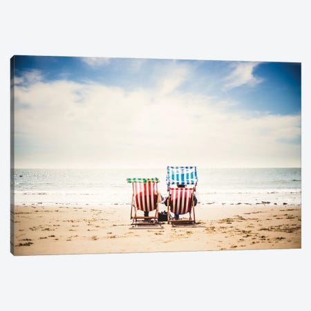 This Is The Life Deck Chairs Canvas Print #CPW70} by Chad Powell Canvas Art