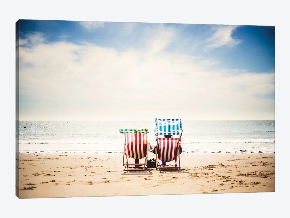 This Is The Life Deck Chairs by Chad Powell 1-piece Canvas Artwork