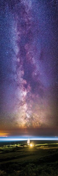 Chad Powell: The Milky Way Aligned With St Catherine's Lighthouse by Chad Powell